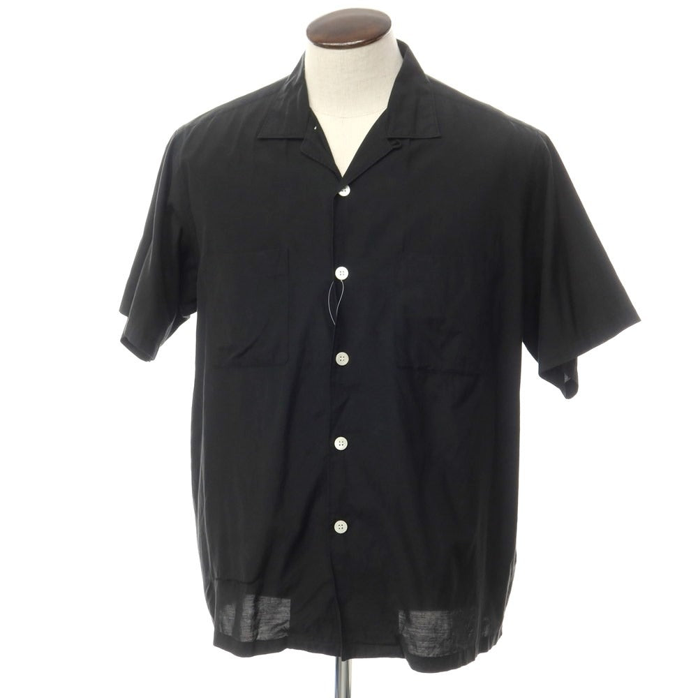 【中古】コムデギャルソンオム COMME des GARCONS HOMME 1998年製 オープンカラー 半袖シャツ ブラック【サイズ表記なし（Ｌ位）】【BLK】【S/S】【状態ランクD】【メンズ】【759571】