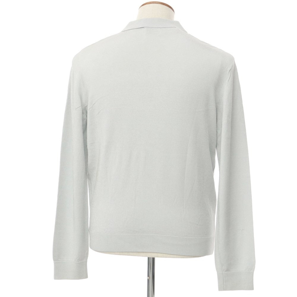 [Used] LEMAIRE Rayon polyester long sleeve polo knit light gray [M] [Condition rank D] [Men&