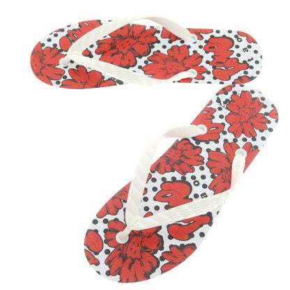 [Used] [Unused] Tao 2023 Spring/Summer Flower Print Thong Sandals White x Red [28] [Condition Rank S] [Men&