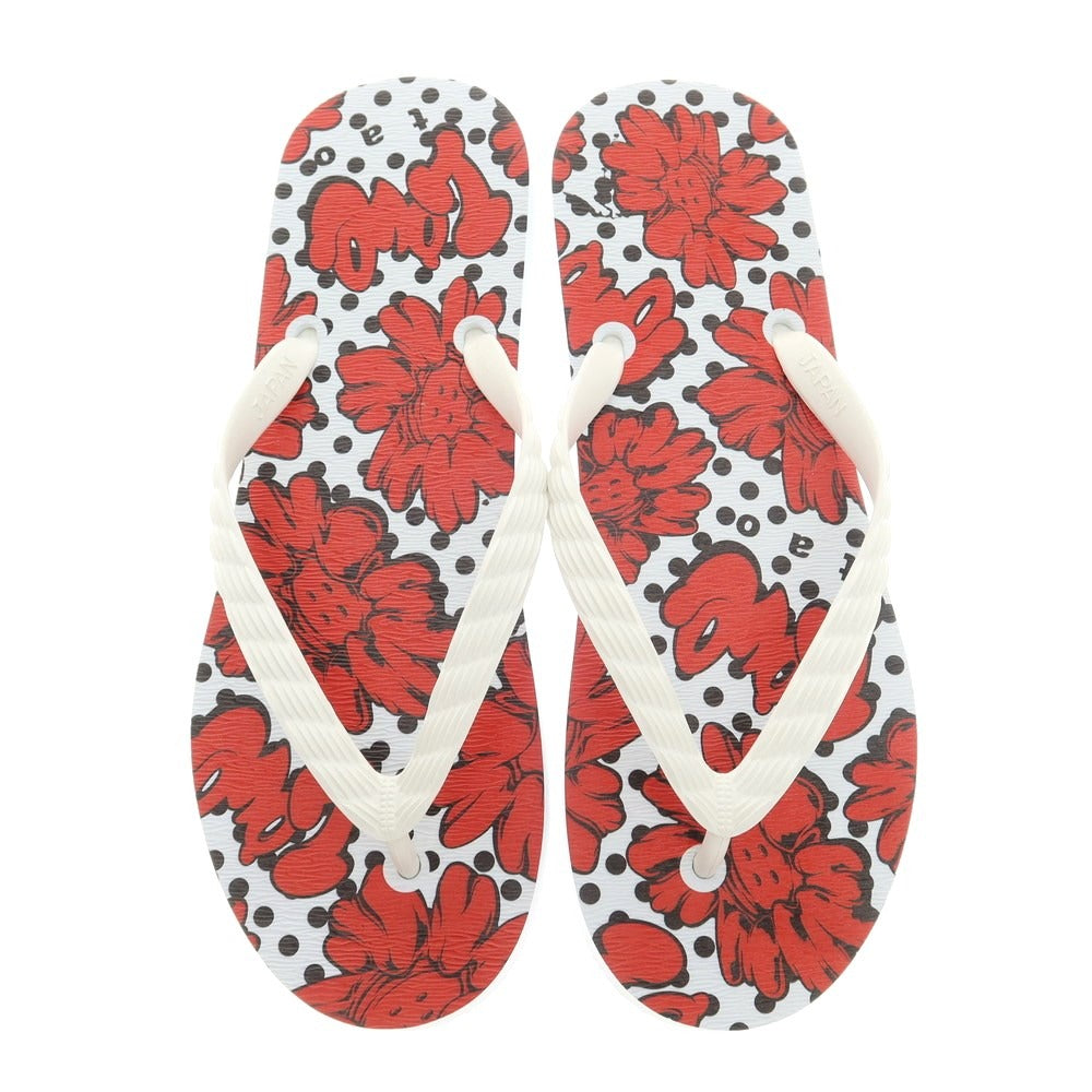 [Used] [Unused] Tao 2023 Spring/Summer Flower Print Thong Sandals White x Red [28] [Condition Rank S] [Men&