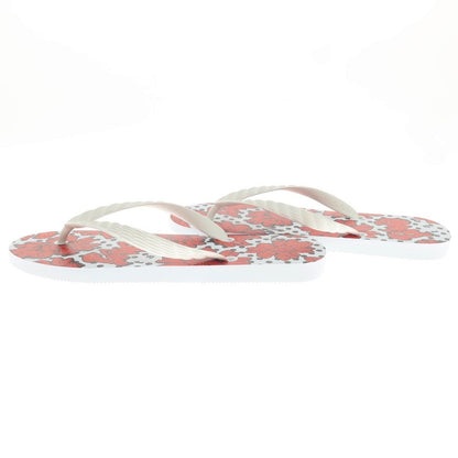 [Used] [Unused] Tao 2023 Spring/Summer Flower Print Thong Sandals White x Red [28] [Condition Rank S] [Men&