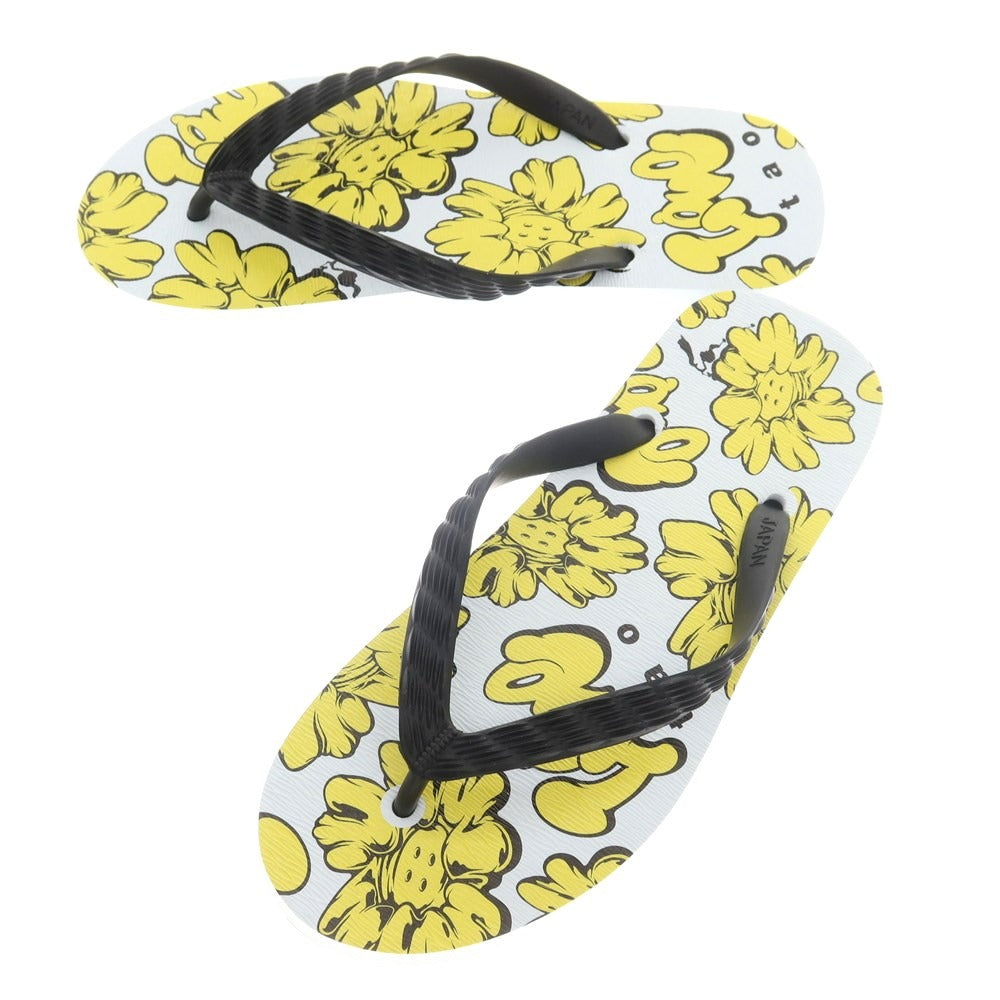 [Used] [Unused] Tao 2023 Spring/Summer Flower Print Thong Sandals White x Yellow [27] [Condition Rank S] [Men&