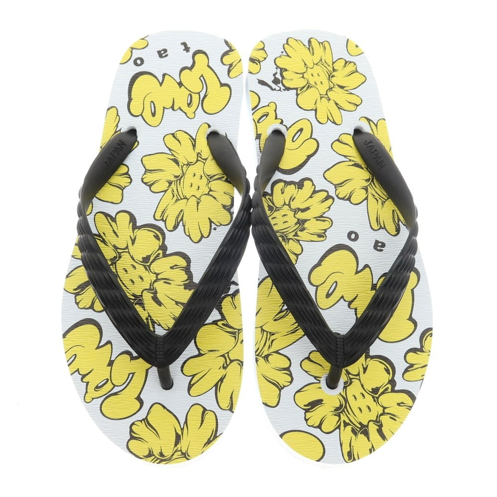 [Used] [Unused] Tao 2023 Spring/Summer Flower Print Thong Sandals White x Yellow [27] [Condition Rank S] [Men&