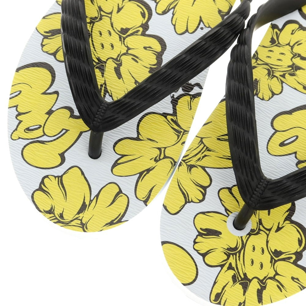 [Used] [Unused] Tao 2023 Spring/Summer Flower Print Thong Sandals White x Yellow [27] [Condition Rank S] [Men&