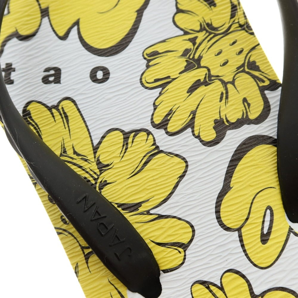 [Used] [Unused] Tao 2023 Spring/Summer Flower Print Thong Sandals White x Yellow [27] [Condition Rank S] [Men&