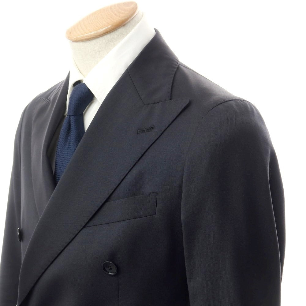 [Used] TAGLIATORE wool double-breasted suit, black [44] [Condition rank B] [Men&