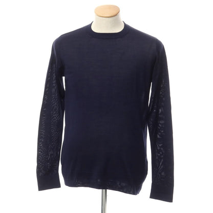 [Used] Cristiano Fissore Silk Pullover Knit Navy [44] [Condition Rank A] [Men&