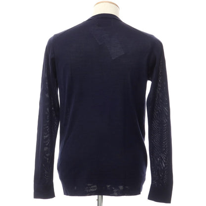 [Used] Cristiano Fissore Silk Pullover Knit Navy [44] [Condition Rank A] [Men&