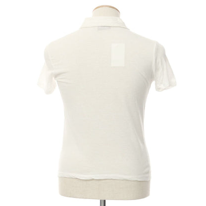 [Used] Cristiano Fissore Cotton Linen Short Sleeve Polo Shirt White [46] [Condition Rank C] [Men&