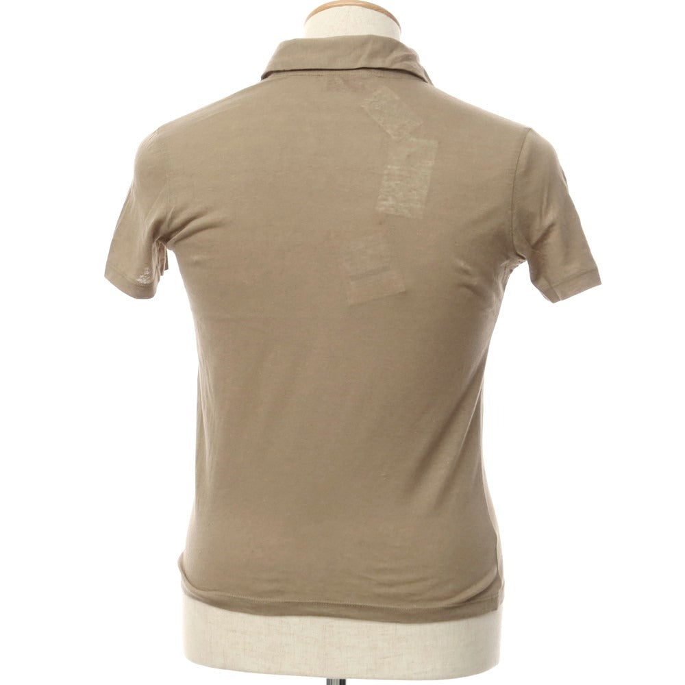 [Used] [Unused] Cristiano Fissore Cotton Linen Short Sleeve Polo Shirt Greige [44] [Condition Rank S] [Men&