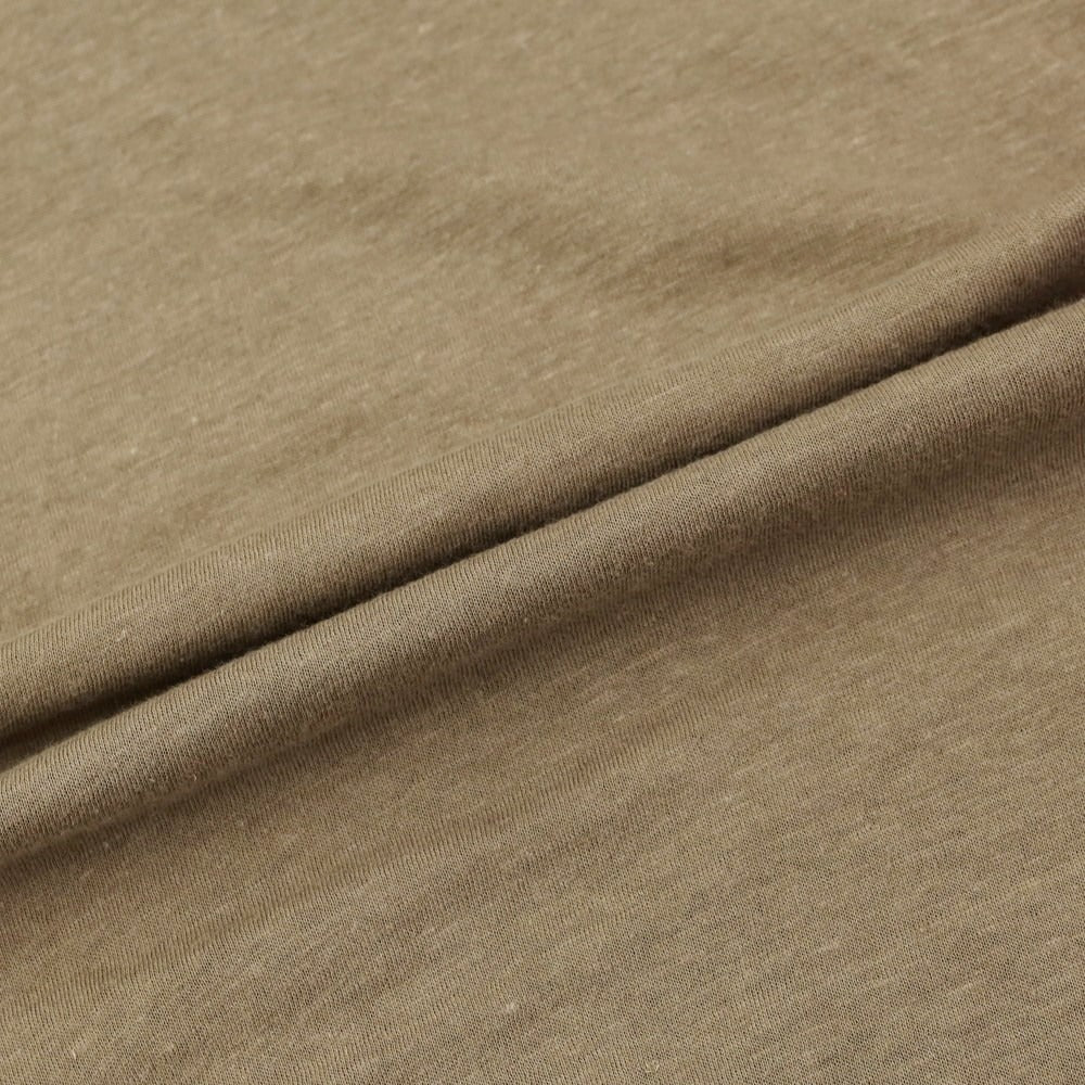 [Used] [Unused] Cristiano Fissore Cotton Linen Short Sleeve Polo Shirt Greige [44] [Condition Rank S] [Men&