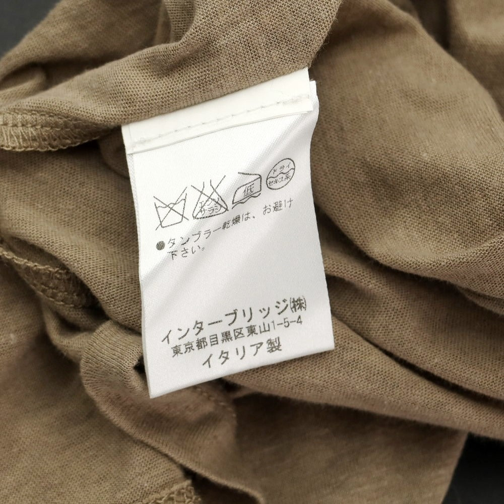 [Used] [Unused] Cristiano Fissore Cotton Linen Short Sleeve Polo Shirt Greige [44] [Condition Rank S] [Men&