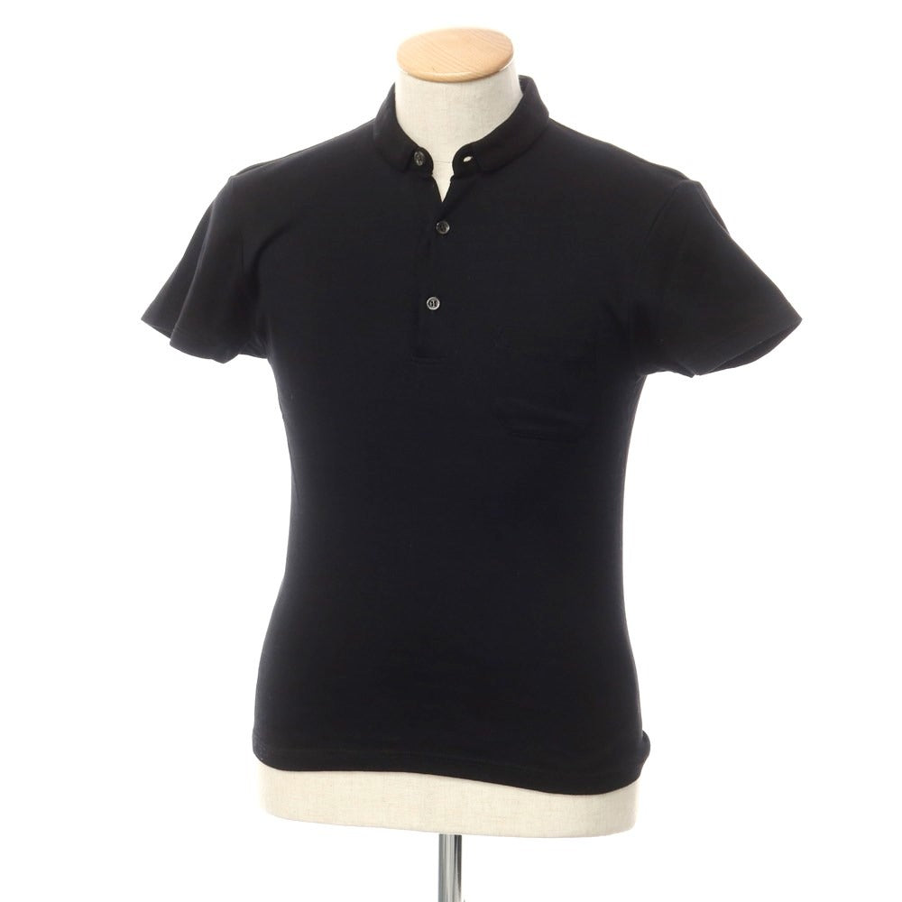 [Used] Letroyes Cotton Short Sleeve Polo Shirt Black [S] [Condition Rank B] [Men&