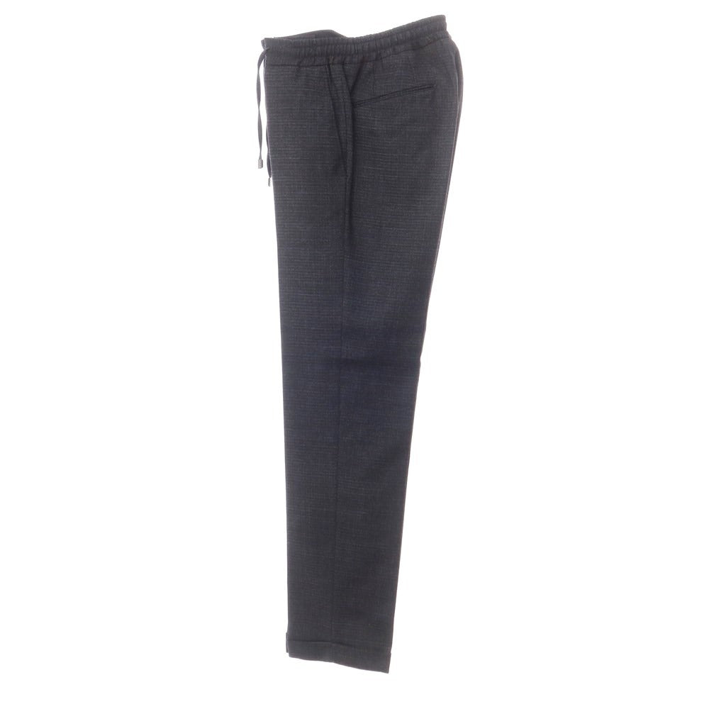 [Used] [Unused] SANTANIELLO Wool polyester easy casual slacks pants Navy [44] [Condition rank S] [Men&