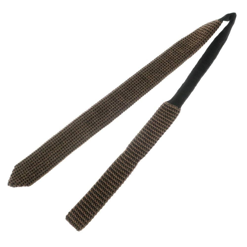 [Used] FIORIO Sword-shaped wool knit tie, brown x black [BRW] [A/W] [Condition rank A] [Men&