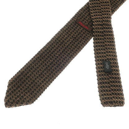 [Used] FIORIO Sword-shaped wool knit tie, brown x black [BRW] [A/W] [Condition rank A] [Men&