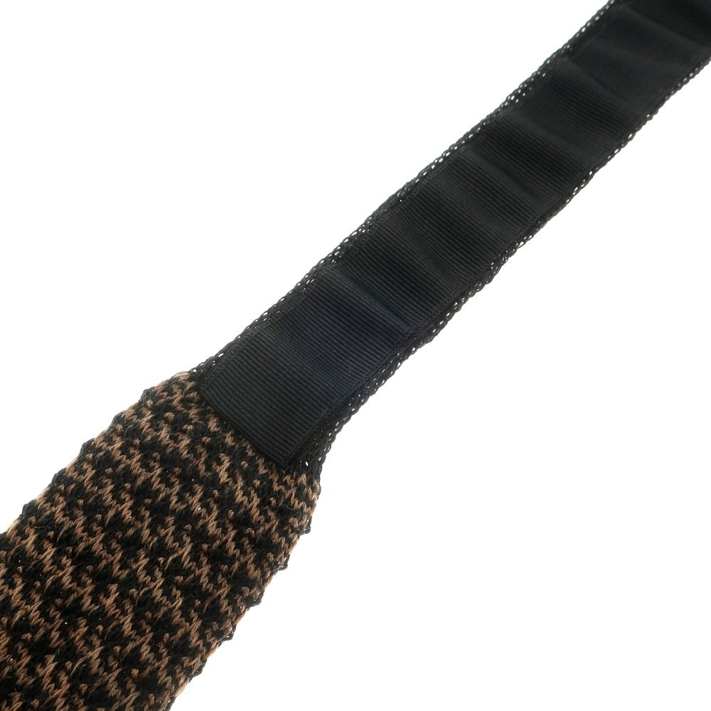 [Used] FIORIO Sword-shaped wool knit tie, brown x black [BRW] [A/W] [Condition rank A] [Men&