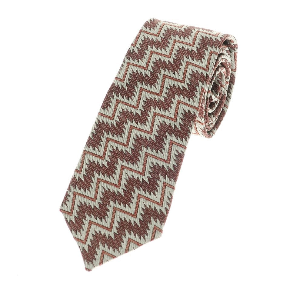 [Used] Marwood 3-fold silk tie, brown x grey [BRW] [S/S/A/W] [Condition: A] [Men&