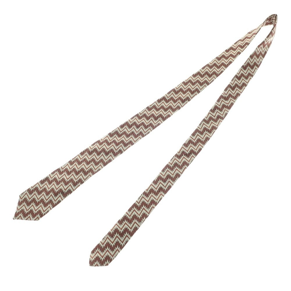 [Used] Marwood 3-fold silk tie, brown x grey [BRW] [S/S/A/W] [Condition: A] [Men&