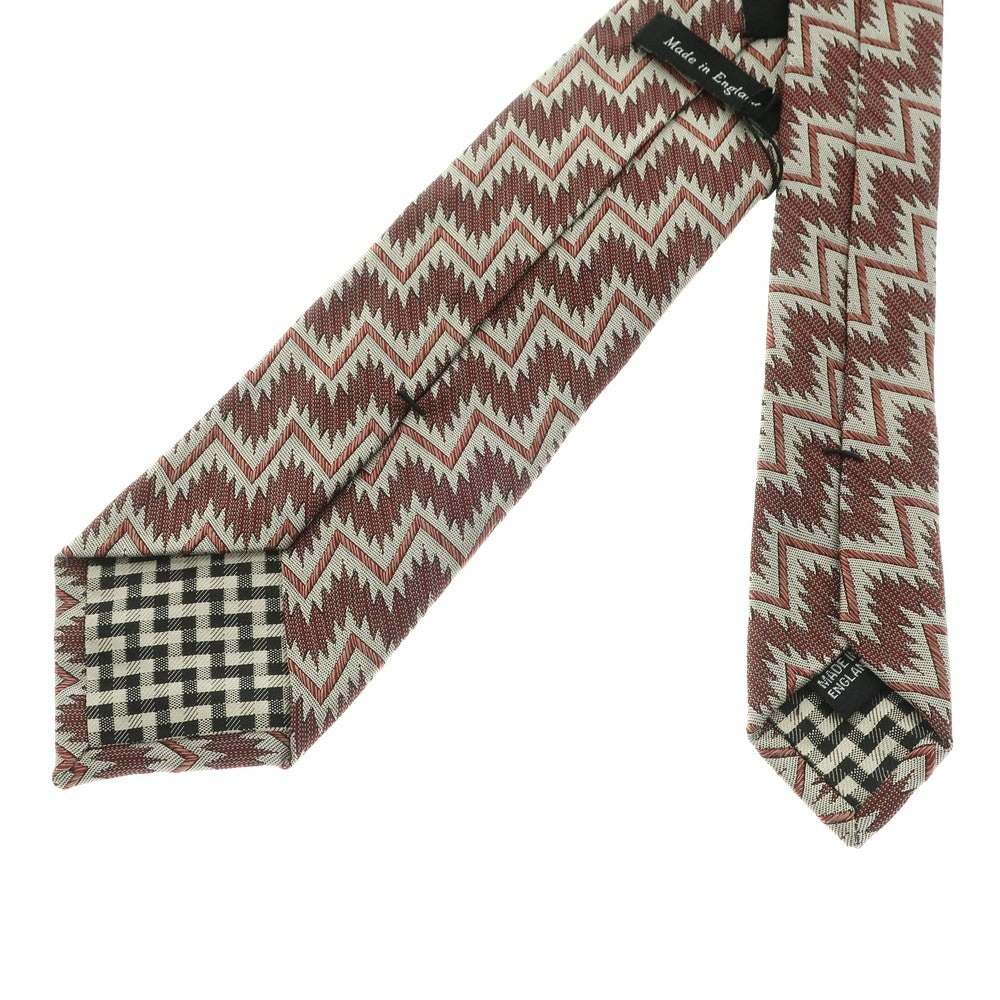 [Used] Marwood 3-fold silk tie, brown x grey [BRW] [S/S/A/W] [Condition: A] [Men&