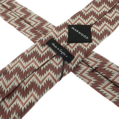 [Used] Marwood 3-fold silk tie, brown x grey [BRW] [S/S/A/W] [Condition: A] [Men&