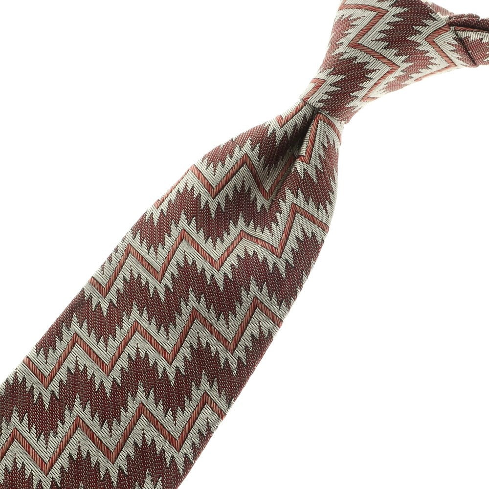 [Used] Marwood 3-fold silk tie, brown x grey [BRW] [S/S/A/W] [Condition: A] [Men&