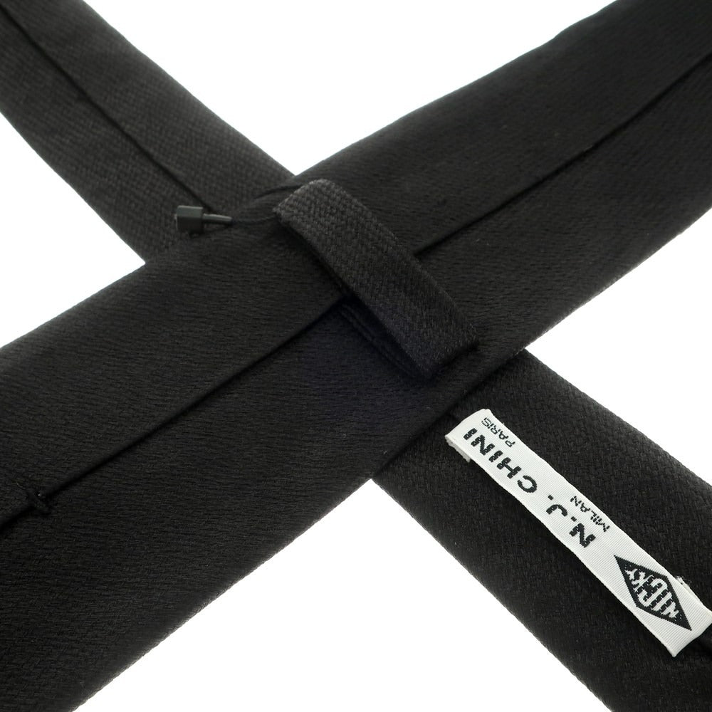 [Used] Nicky 3-fold plain silk tie in black [BLK] [S/S/A/W] [Condition: B] [Men&