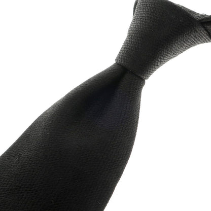 [Used] Nicky 3-fold plain silk tie in black [BLK] [S/S/A/W] [Condition: B] [Men&