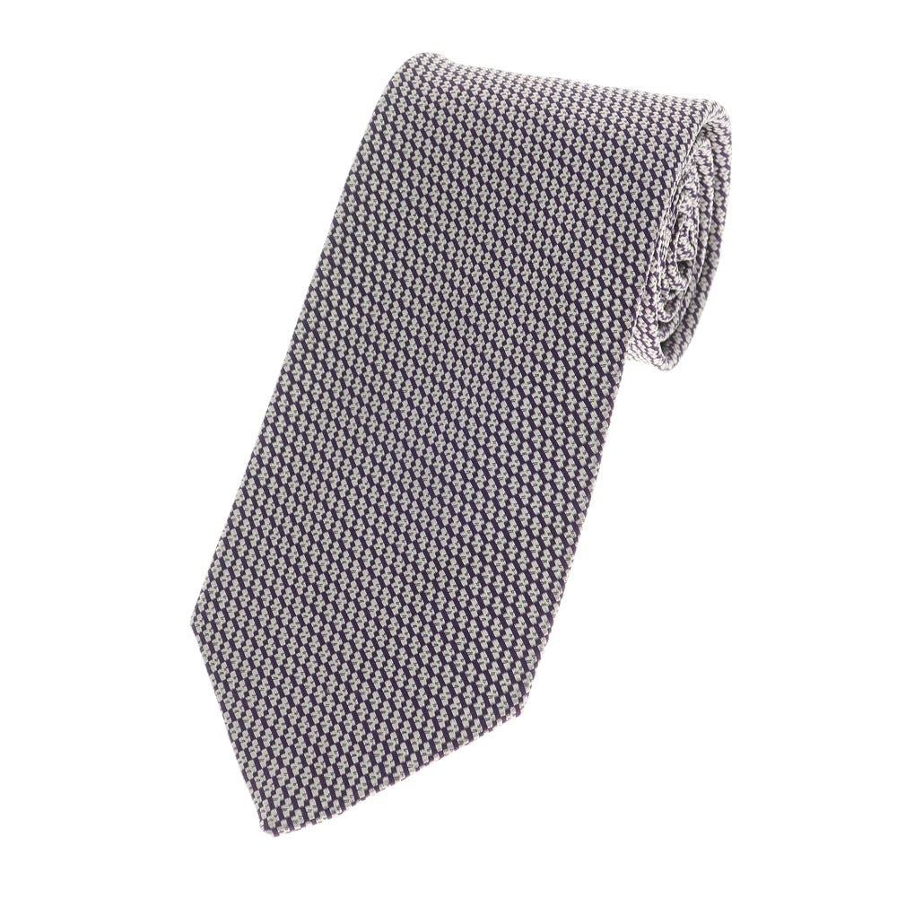 [Used] CHARVET 3-fold silk tie, purple x white [PUP] [S/S/A/W] [Condition: B] [Men&