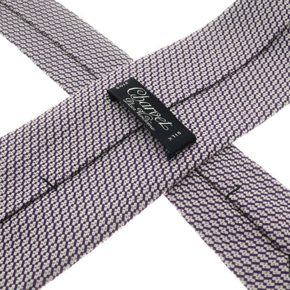 [Used] CHARVET 3-fold silk tie, purple x white [PUP] [S/S/A/W] [Condition: B] [Men&