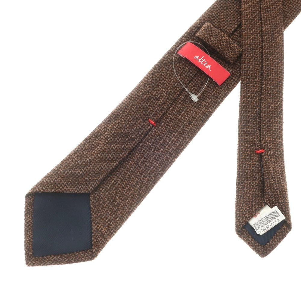 [Used] [Unused] Altea 3-fold silk wool plain tie, brown [BRW] [A/W] [Condition rank S] [Men&