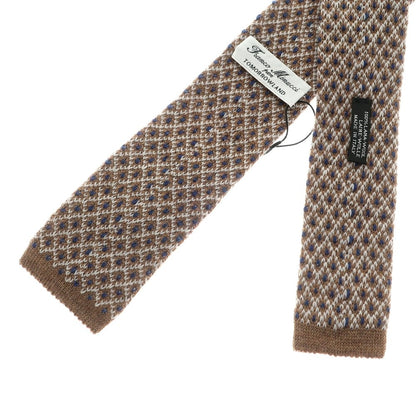 [Used] [Unused] Franco Minucci Tomorrowland Special Order Wool Knit Tie Brown [BRW] [A/W] [Condition Rank S] [Men&