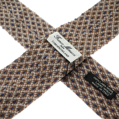 [Used] [Unused] Franco Minucci Tomorrowland Special Order Wool Knit Tie Brown [BRW] [A/W] [Condition Rank S] [Men&