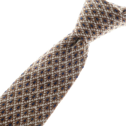 [Used] [Unused] Franco Minucci Tomorrowland Special Order Wool Knit Tie Brown [BRW] [A/W] [Condition Rank S] [Men&