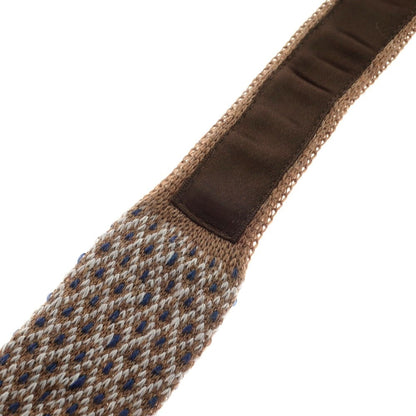 [Used] [Unused] Franco Minucci Tomorrowland Special Order Wool Knit Tie Brown [BRW] [A/W] [Condition Rank S] [Men&