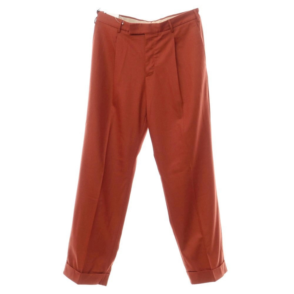 [New] PT TORINO Edge Wool Wide Casual Slacks Pants
 Maroon [Size 50] [BRW] [A/W] [Condition Rank N] [Men&