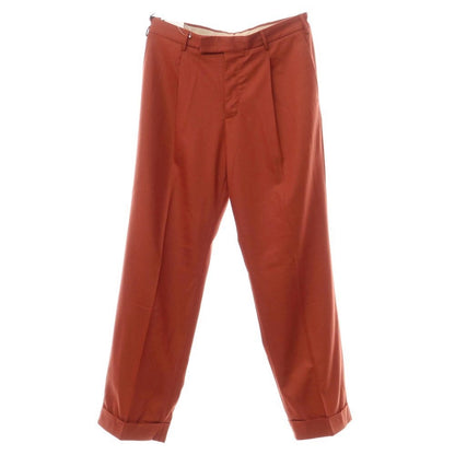 [New] PT TORINO Edge Wool Wide Casual Slacks Pants
 Maroon [Size 50] [BRW] [A/W] [Condition Rank N] [Men&