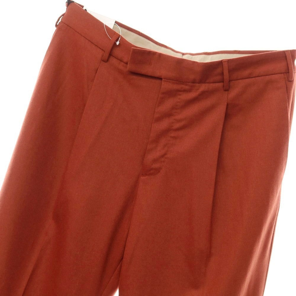 [New] PT TORINO Edge Wool Wide Casual Slacks Pants
 Maroon [Size 50] [BRW] [A/W] [Condition Rank N] [Men&