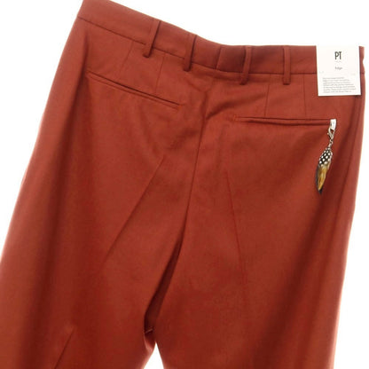 [New] PT TORINO Edge Wool Wide Casual Slacks Pants
 Maroon [Size 50] [BRW] [A/W] [Condition Rank N] [Men&