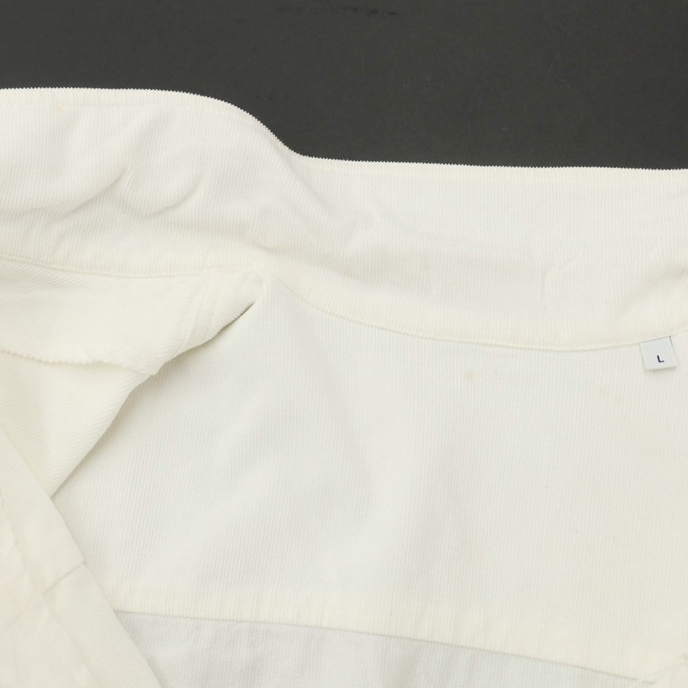 [New Outlet] Bagutta Cotton Corduroy Work Jacket
 White [Size L] [WHT] [S/S] [Condition Rank N-] [Men&