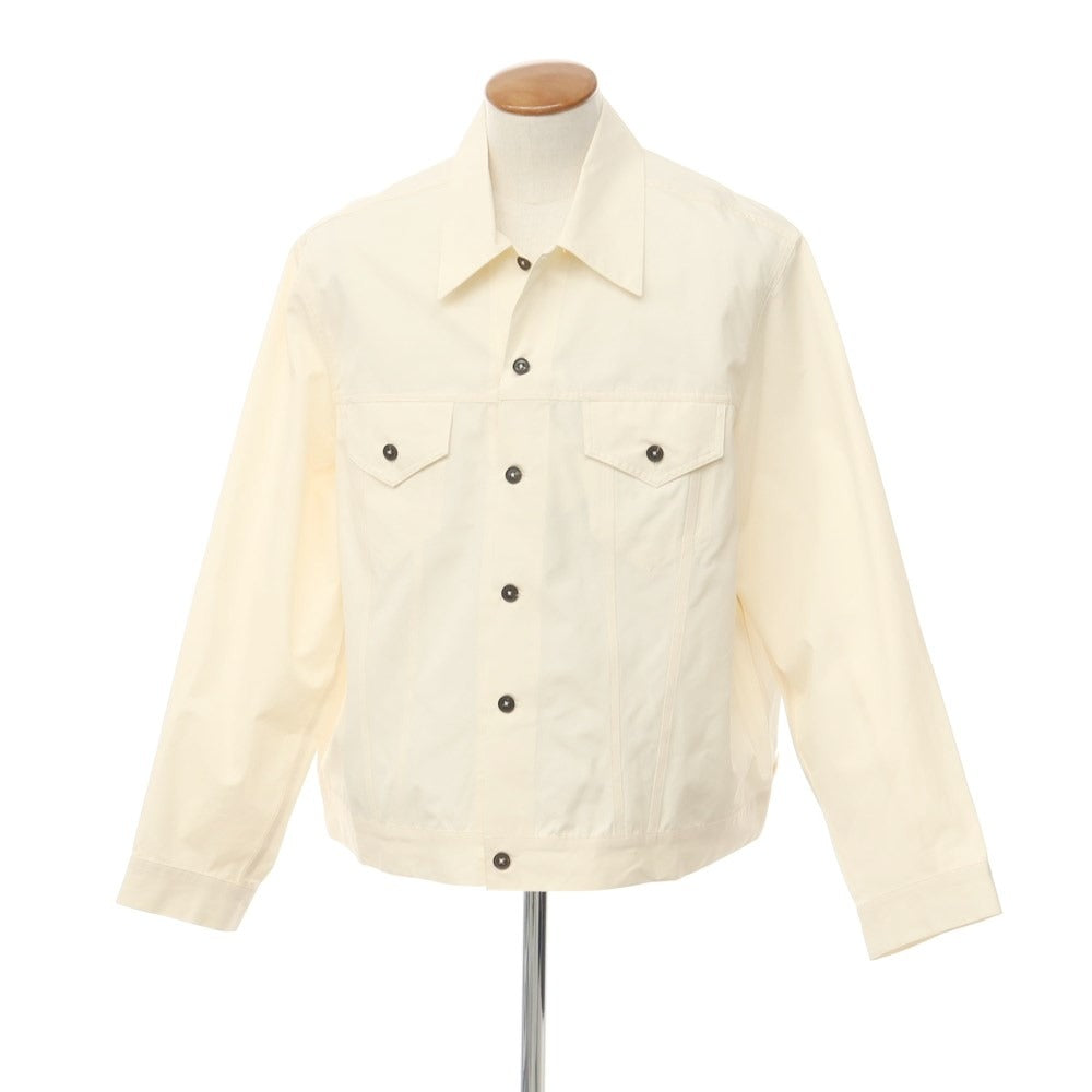 [New Outlet] Bagutta Cotton Work Jacket
 Off-white [Size M] [WHT] [S/S] [Condition Rank N-] [Men&