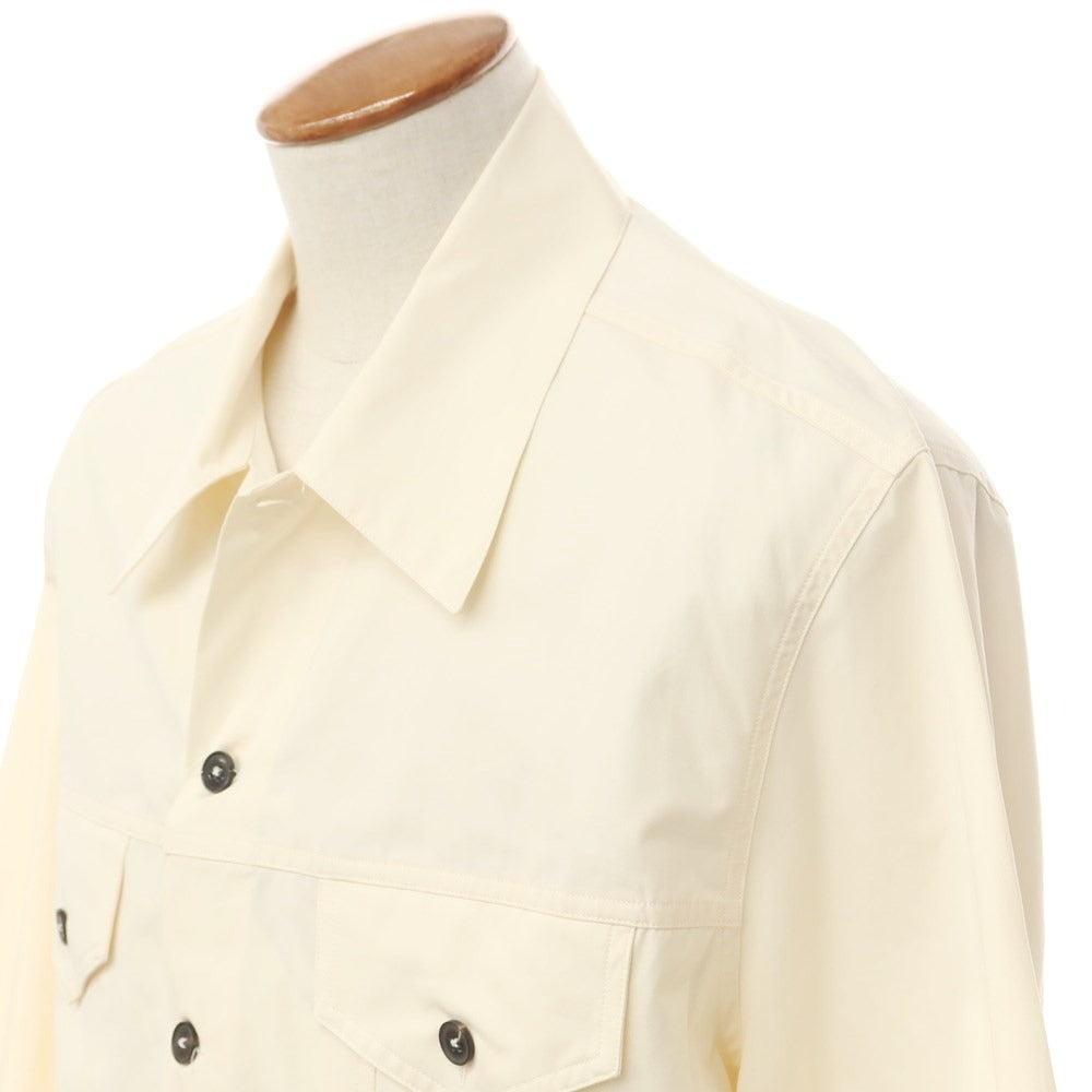 [New Outlet] Bagutta Cotton Work Jacket
 Off-white [Size M] [WHT] [S/S] [Condition Rank N-] [Men&