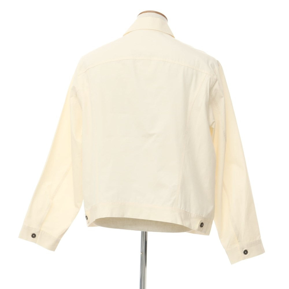 [New Outlet] Bagutta Cotton Work Jacket
 Off-white [Size M] [WHT] [S/S] [Condition Rank N-] [Men&