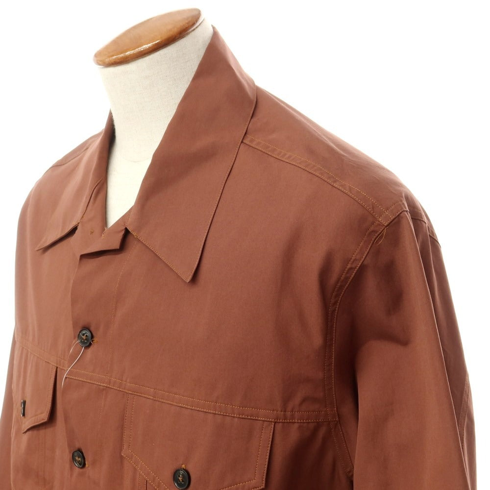 [New Outlet] Bagutta Cotton Work Jacket
 Brown [Size M] [BRW] [S/S] [Condition Rank N-] [Men&