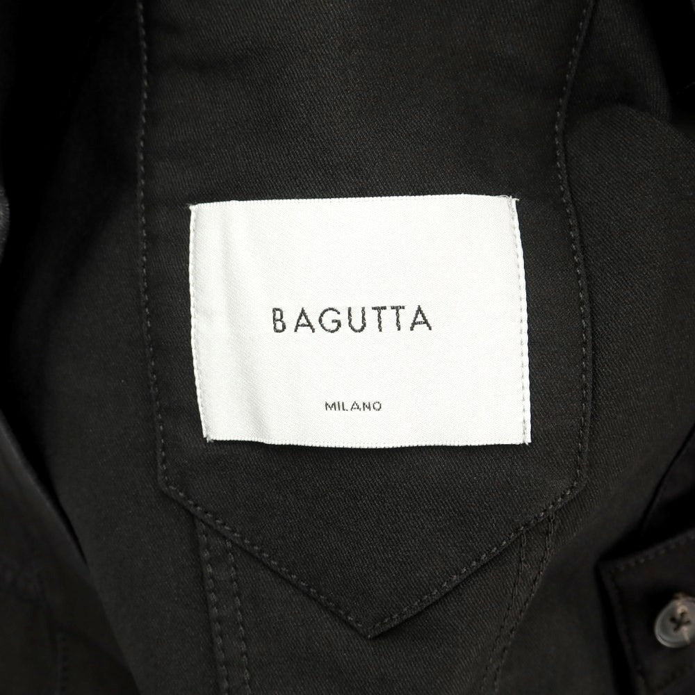 【新品】バグッタ Bagutta コットンポリエステル デニムジャケット
 ブラック【サイズXS】【BLK】【S/S】【状態ランクN】【メンズ】
【759669】
[DPD]