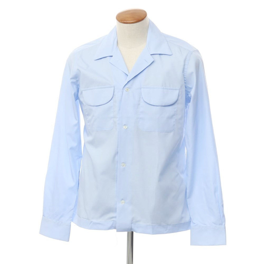 [New Outlet] Bagutta Cotton Open Collar Casual Shirt
 Light blue [Size M] [BLU] [S/S/A/W] [Condition rank N-] [Men&