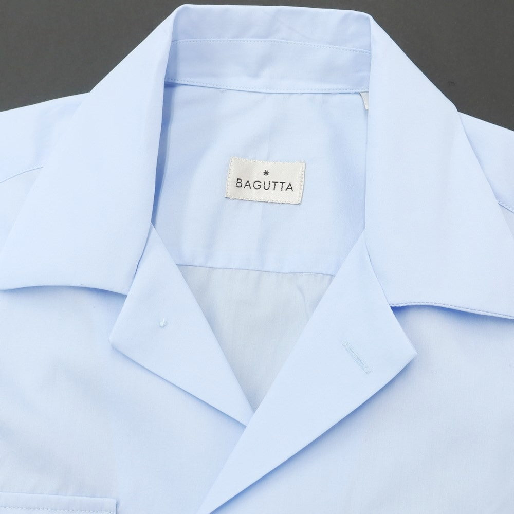 [New Outlet] Bagutta Cotton Open Collar Casual Shirt
 Light blue [Size M] [BLU] [S/S/A/W] [Condition rank N-] [Men&