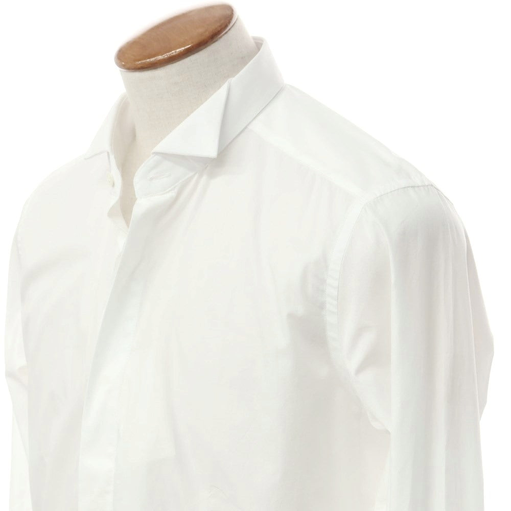 [New] Bagutta Broad Cotton Wing Collar Dress Shirt White [40] [Condition Rank N] [Men&