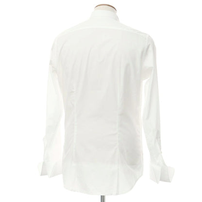 [New] Bagutta Broad Cotton Wing Collar Dress Shirt White [40] [Condition Rank N] [Men&