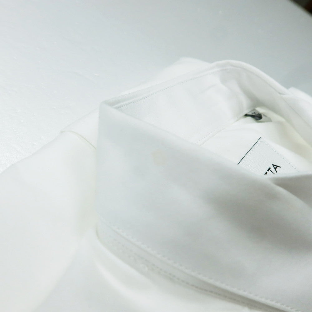 [New] Bagutta Broad Cotton Wing Collar Dress Shirt White [40] [Condition Rank N] [Men&